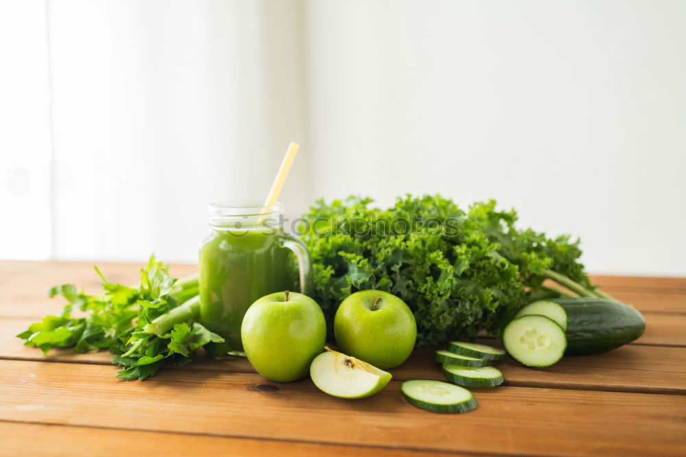 Similar – Image, Stock Photo Healthy Matcha Latte drink in the bottle