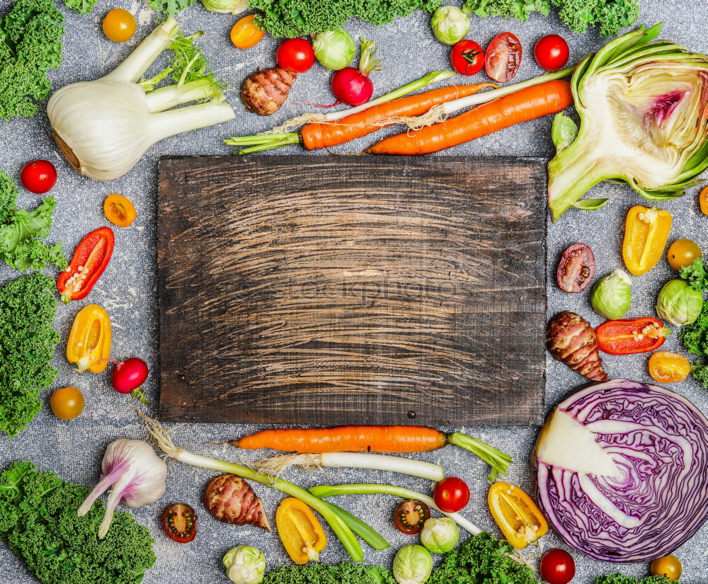 Similar – Image, Stock Photo Vegetarian Ingredients For Pearl Barley Salad