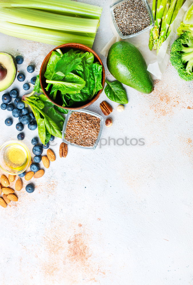 Similar – Image, Stock Photo Asparagus with vegetables on a white background