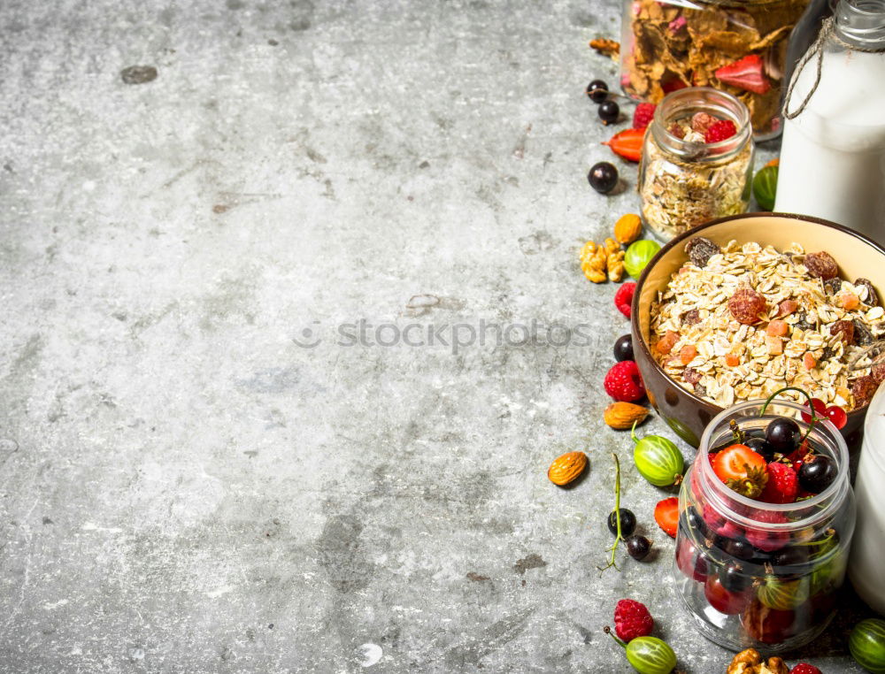 Similar – Image, Stock Photo strawberry rhubarb crumble