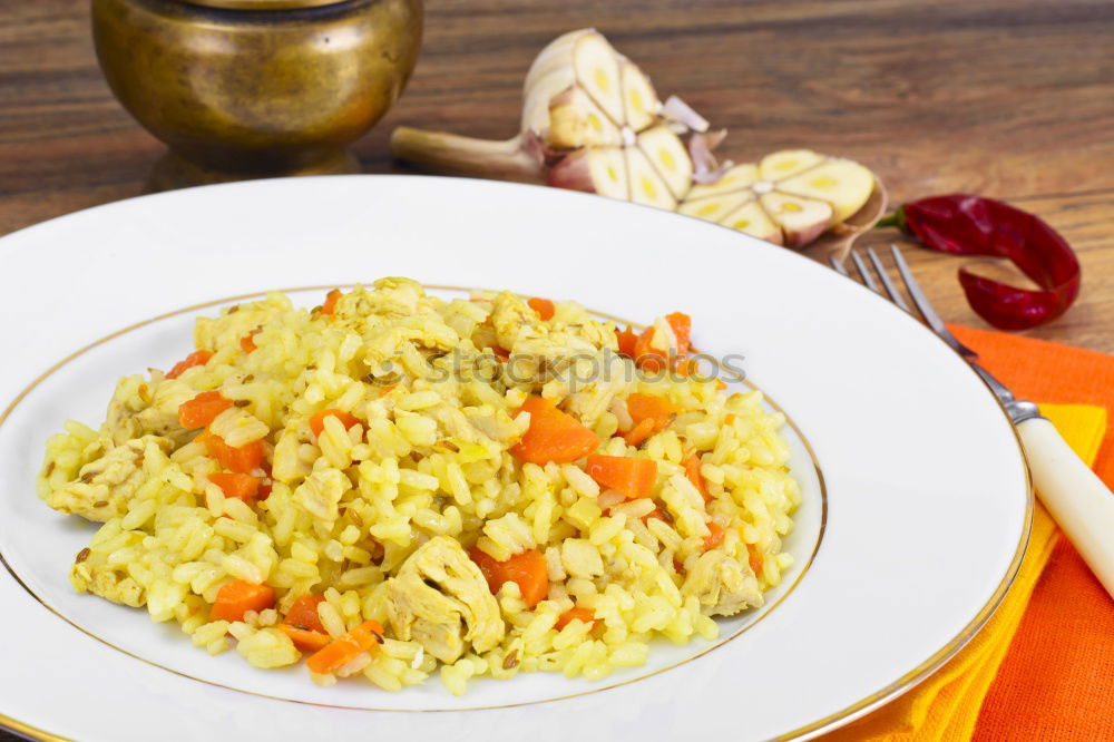 Similar – Image, Stock Photo Risotto with vegetables