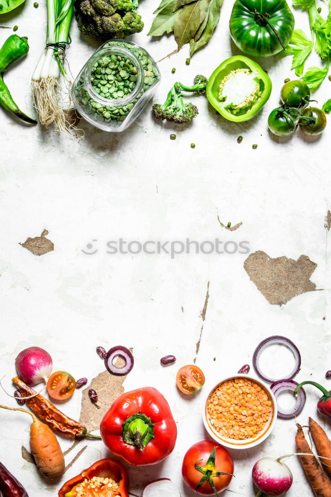 Similar – Image, Stock Photo Fresh strawberries with mint and icing sugar