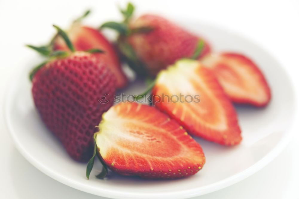 Similar – Image, Stock Photo Macaron And Strawberry Birthday Cake