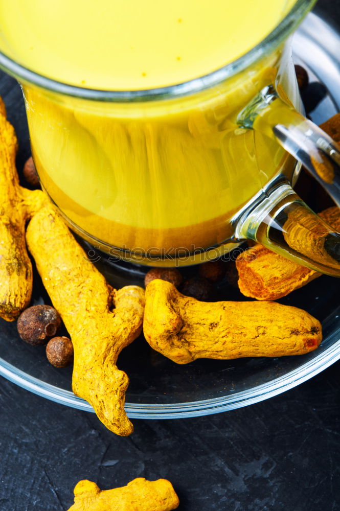 Similar – Image, Stock Photo Roots and turmeric powder