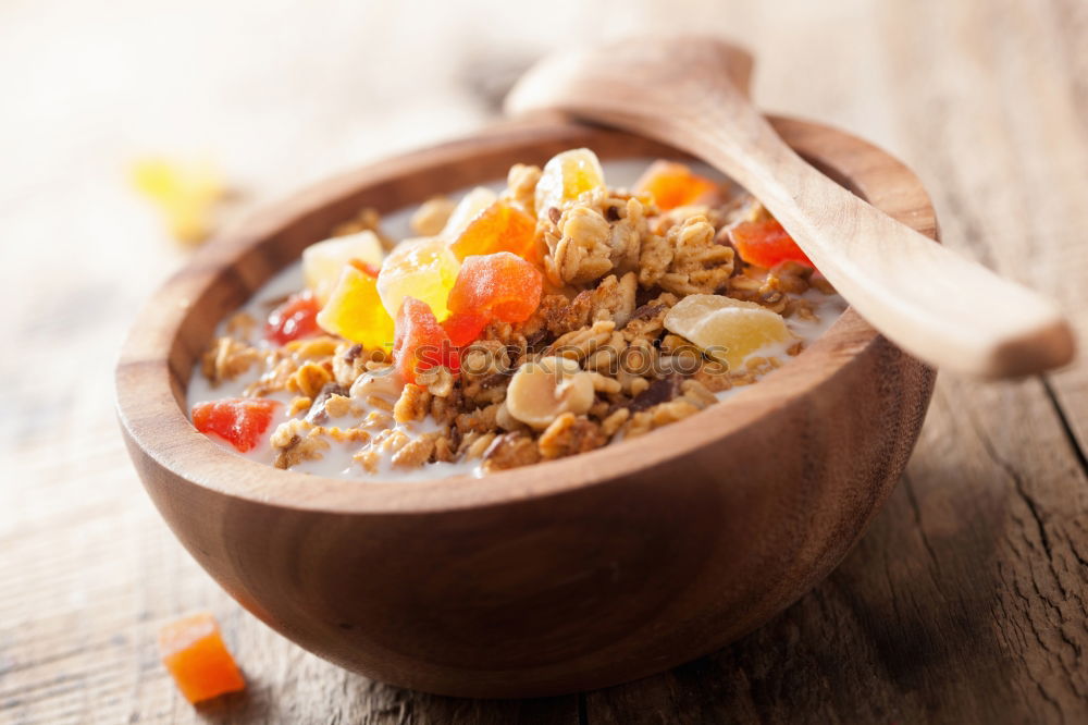 Similar – Image, Stock Photo Smoothie with fruit,cereals and chia