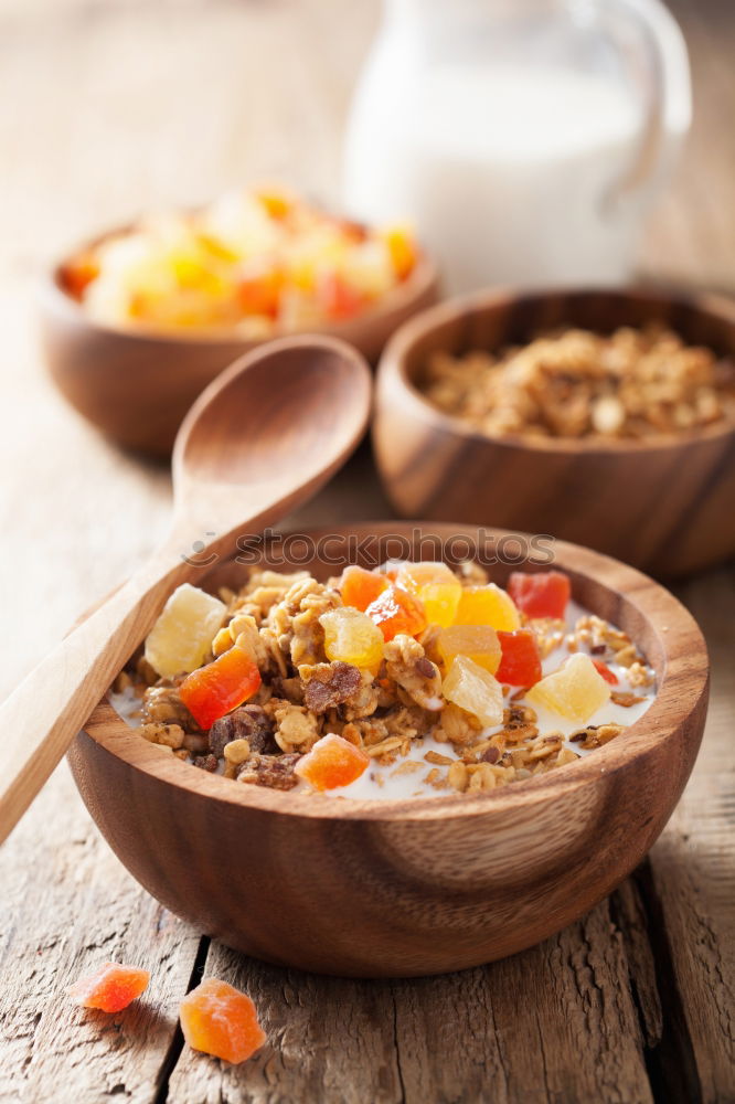 Similar – Image, Stock Photo Smoothie with fruit,cereals and chia