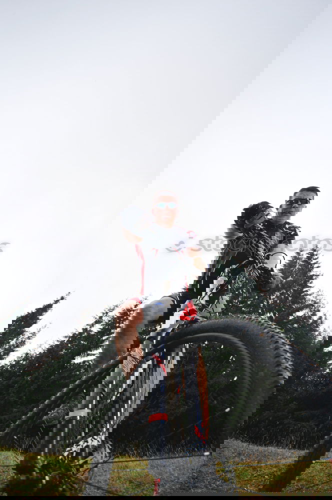 Similar – Image, Stock Photo Flying Bike Boys