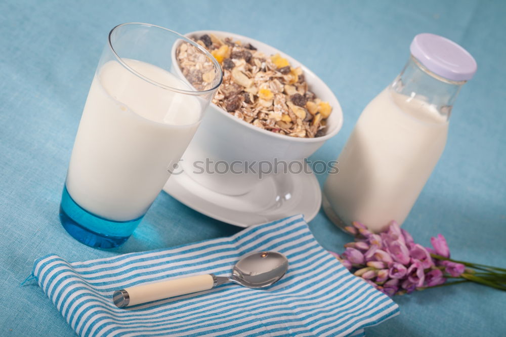 two jars with homemade yogurt