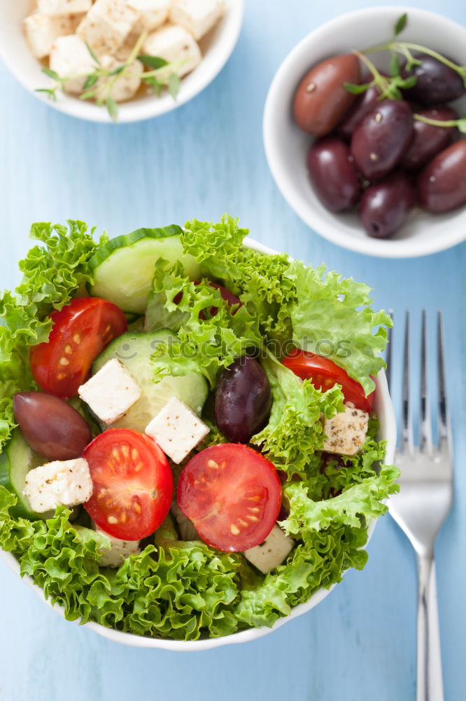 Similar – Vegan tofu salad with tomatoes and lamb’s lettuce