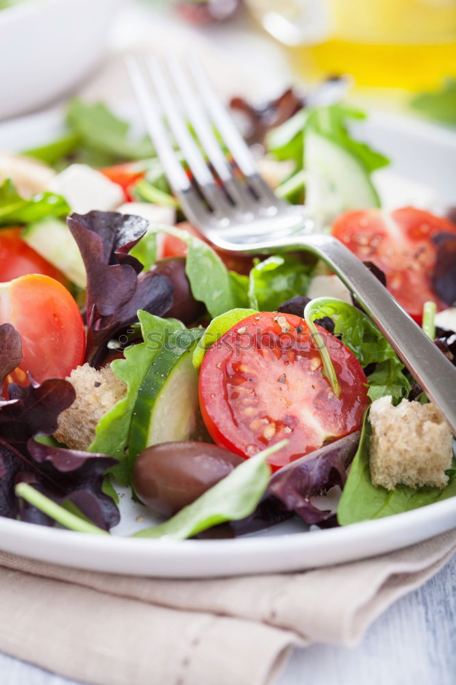 Similar – Vegan tofu salad with tomatoes and lamb’s lettuce