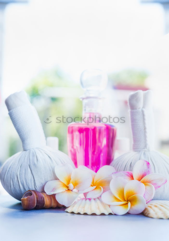 Similar – Image, Stock Photo Cosmetic bottles with greeting card