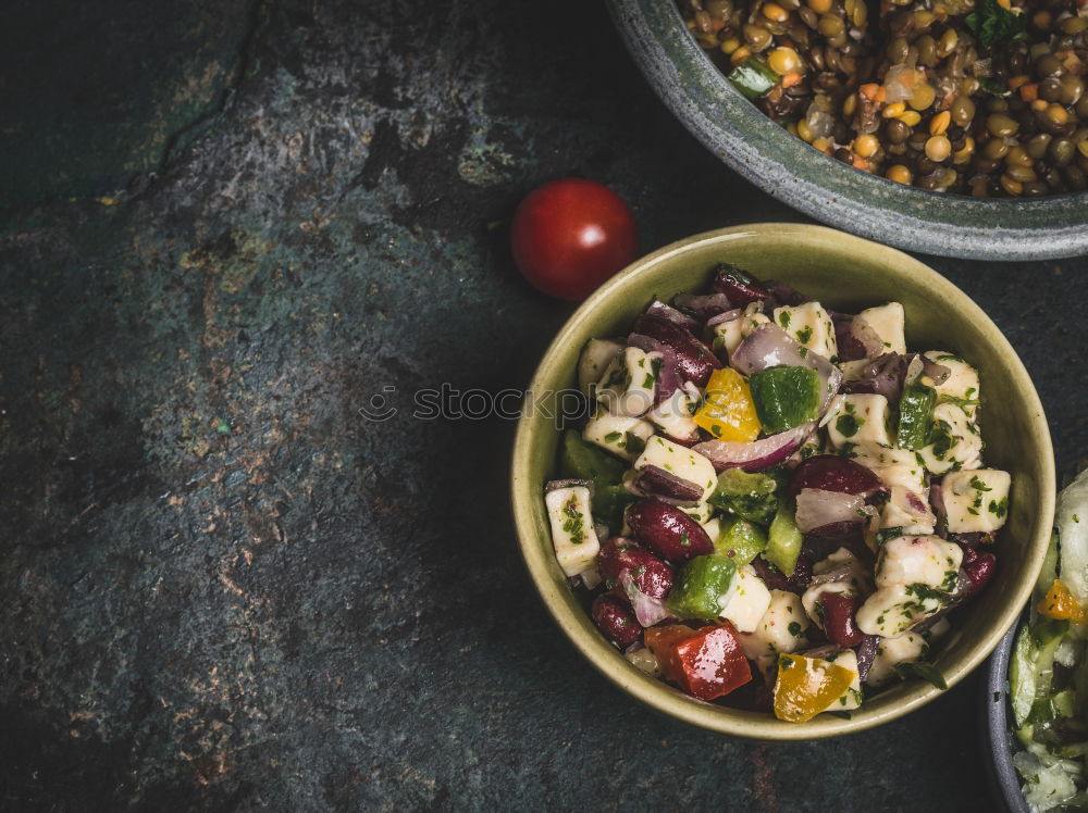 Similar – Image, Stock Photo Green potato salad with asparagus