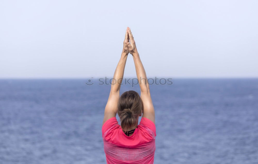 Similar – Image, Stock Photo Young fitness woman runner stretching legs after run.