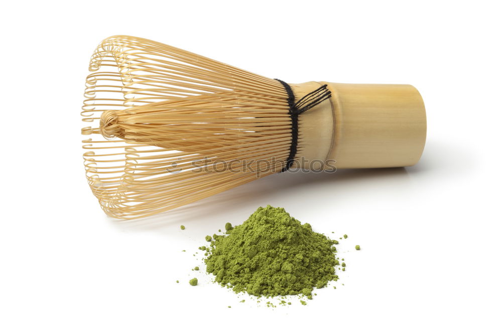 Similar – Image, Stock Photo Preparing matcha tea with bamboo whisk