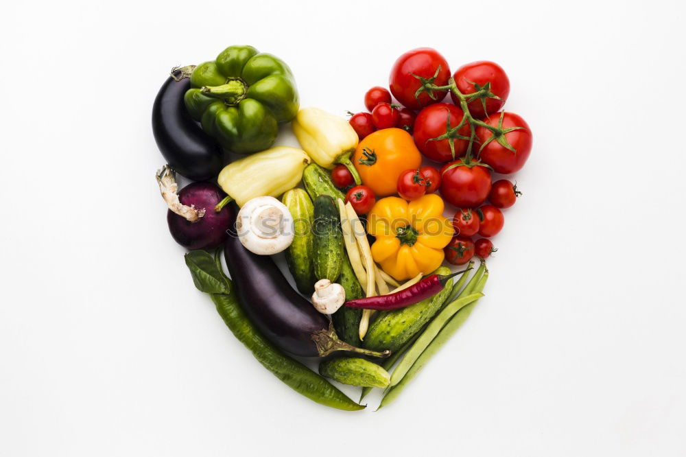 Image, Stock Photo female hands holding three red onions