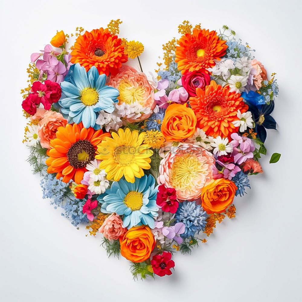 Similar – Image, Stock Photo Flower heart on wood Happy