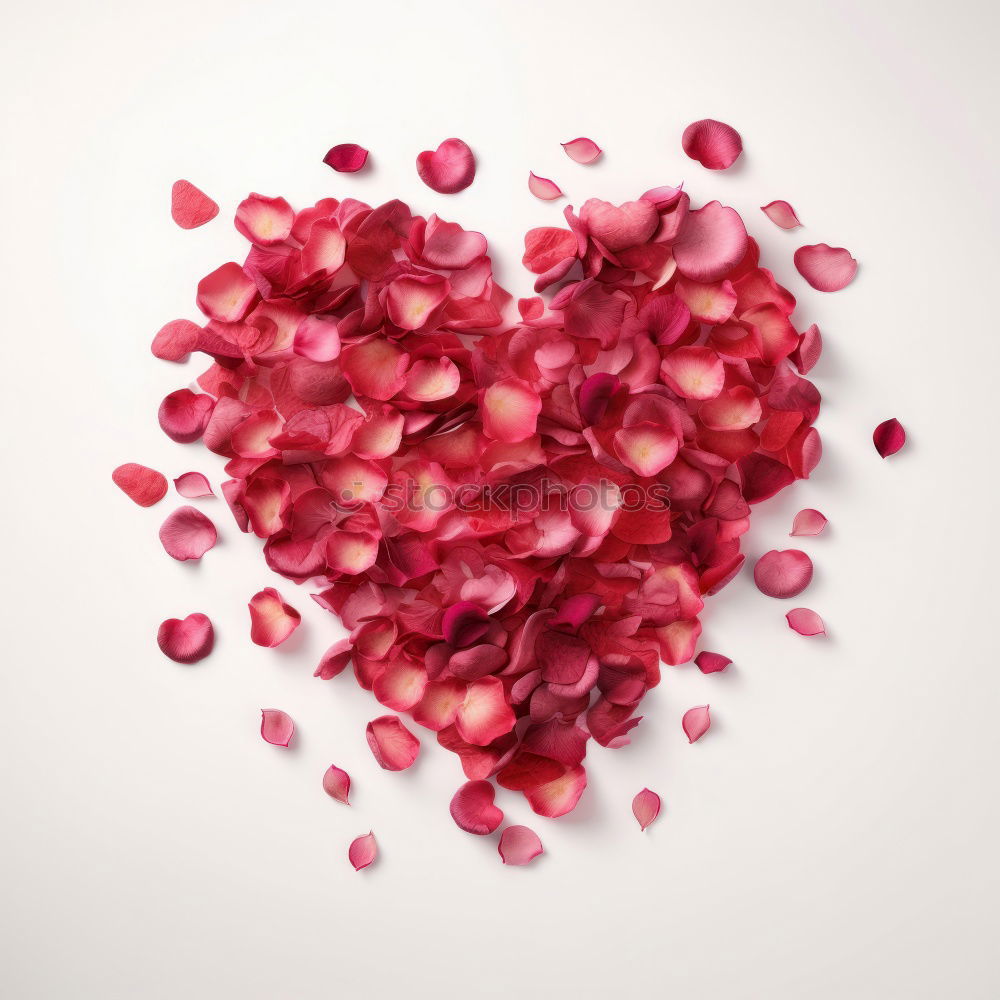 Image, Stock Photo Beautiful flower frame with pink petals