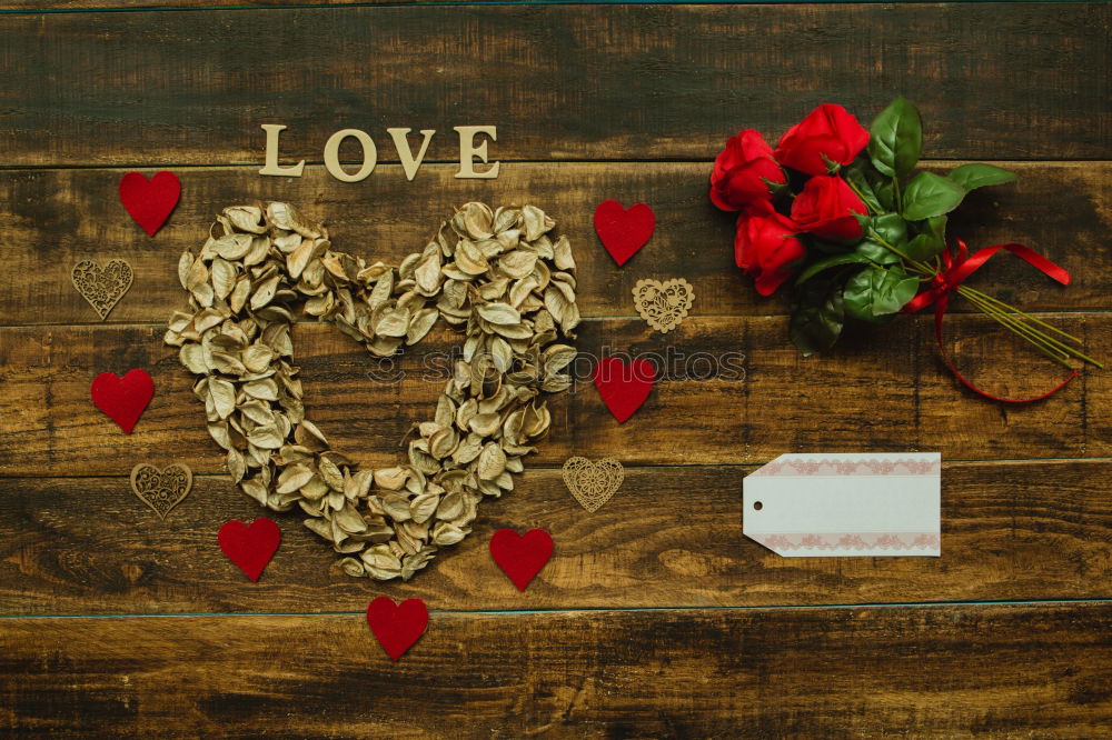 Similar – Image, Stock Photo word love written on the gray wooden surface