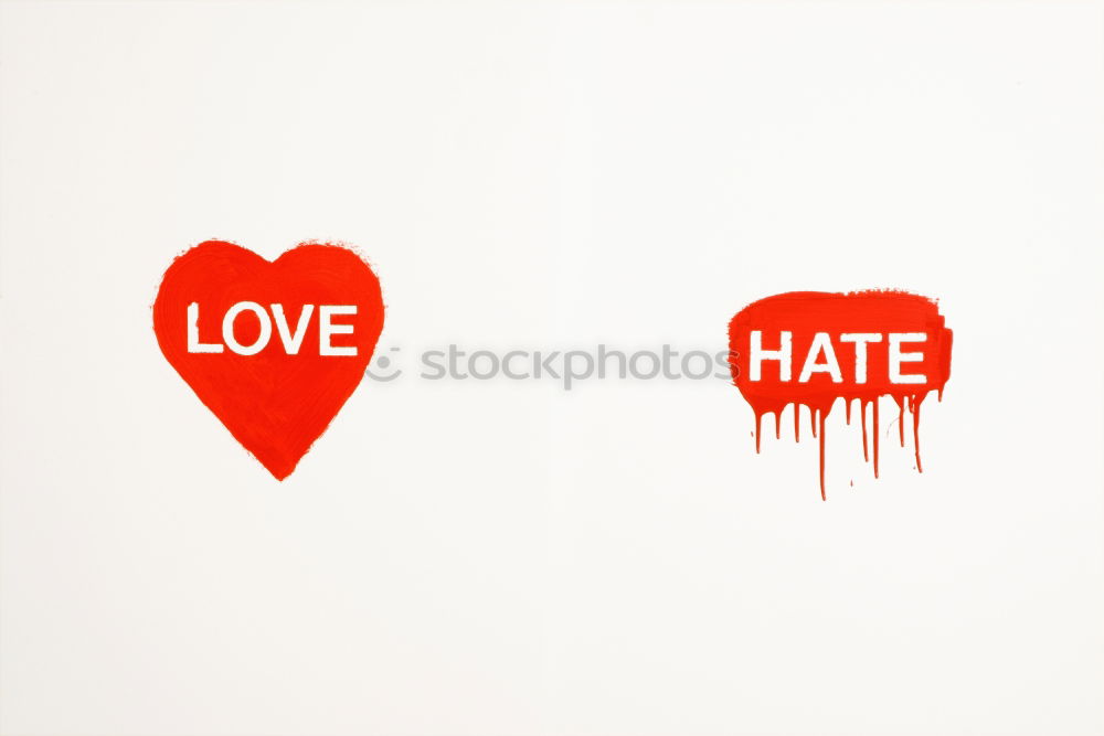 Image, Stock Photo LOVE or HATE? Well-being