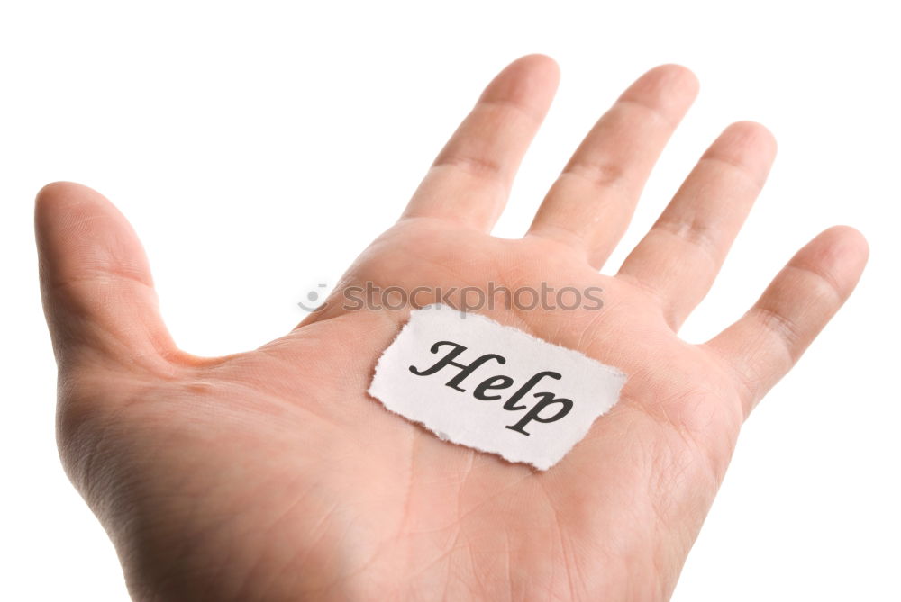 Similar – Image, Stock Photo Help! Masculine Hand