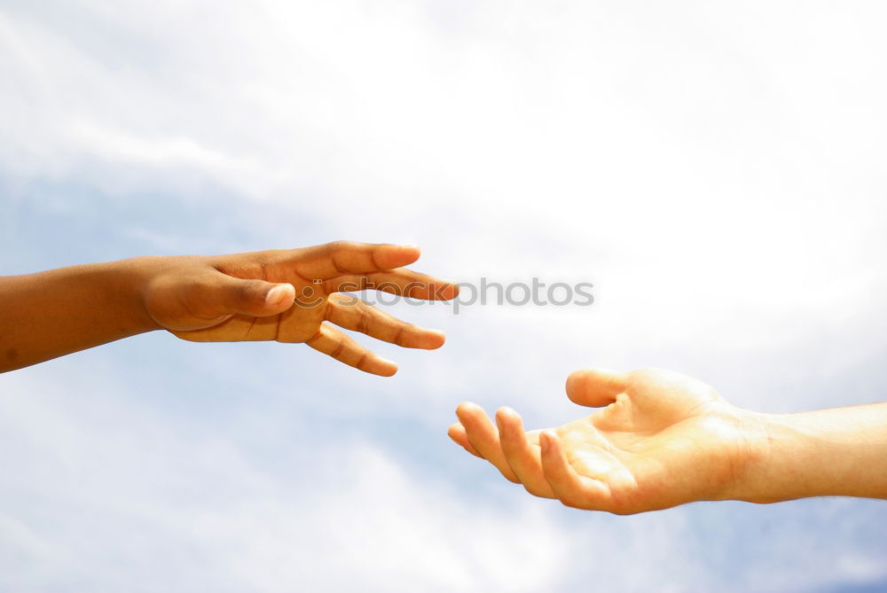 Similar – Image, Stock Photo limbs Hand Clouds