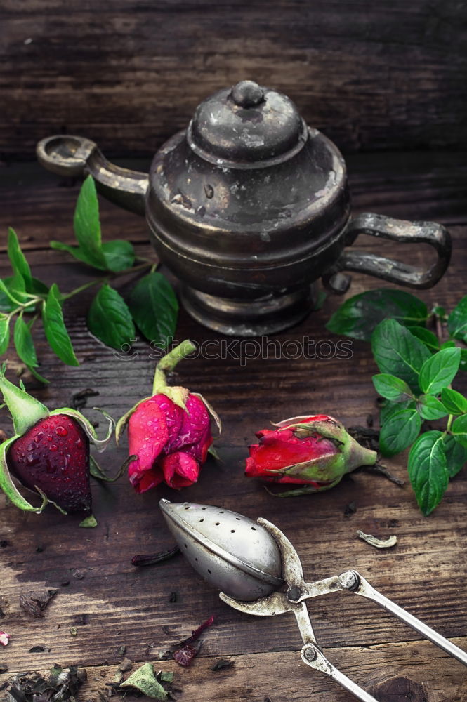 Similar – Image, Stock Photo Rose oil. Essential oil with rose petals