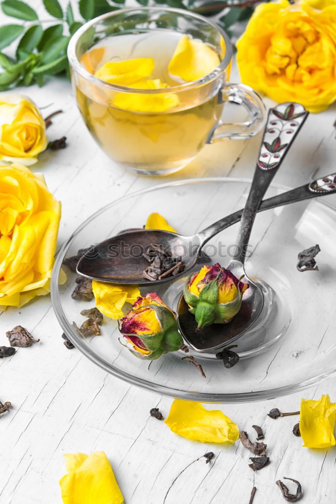 Similar – Image, Stock Photo Herbal tea and spring tulip
