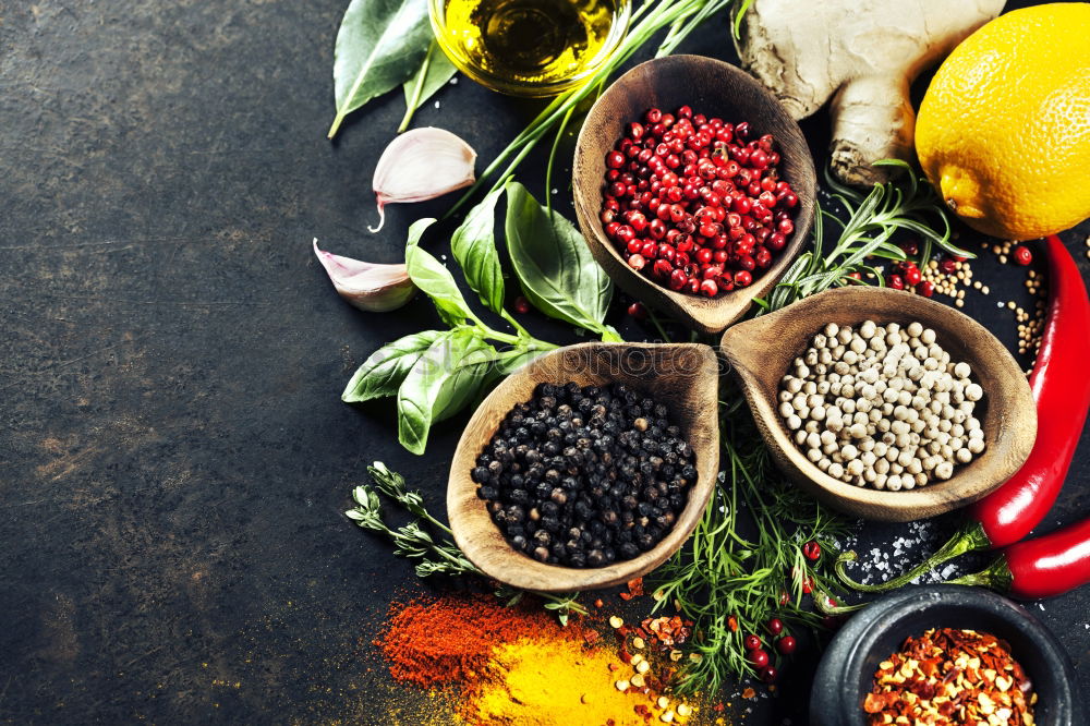 Similar – Image, Stock Photo Spices and oil on table