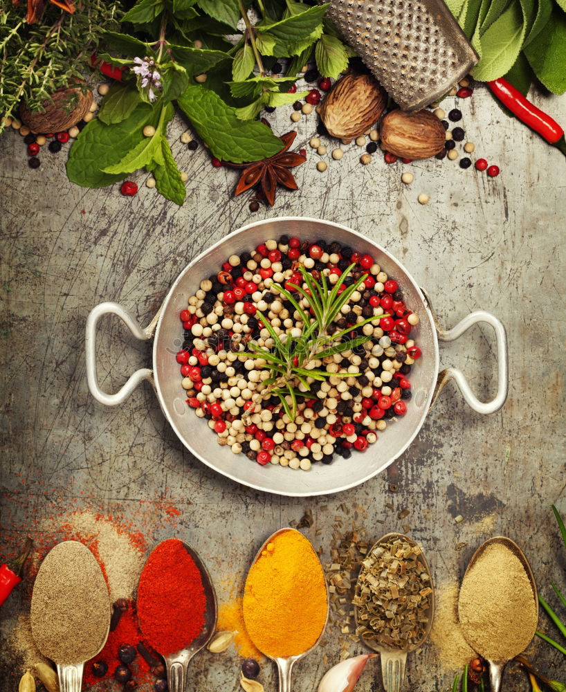 Similar – Image, Stock Photo Spices and oil on table