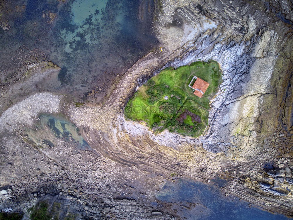 Similar – Praia da Boneca Algarve Lagos Portugal coastline from above aerial view drone shot coast Atlantic coast from above outdoor view sea cave seascape