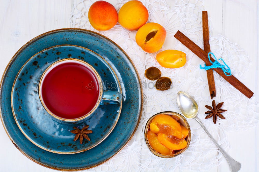 Similar – Iron mug with carrot juice in female hands