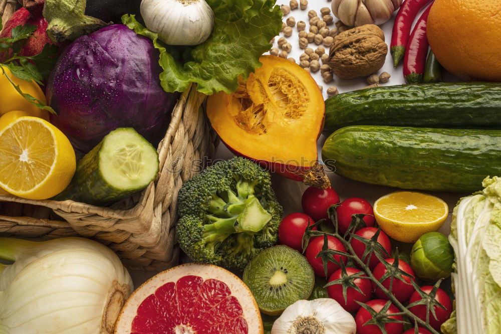 Similar – Pumpkins and various autumn vegetables