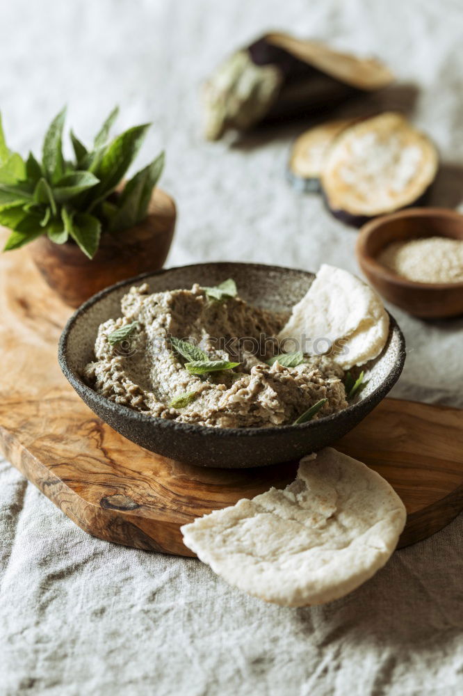 Similar – Image, Stock Photo Crispbread with cream cheese and radishes