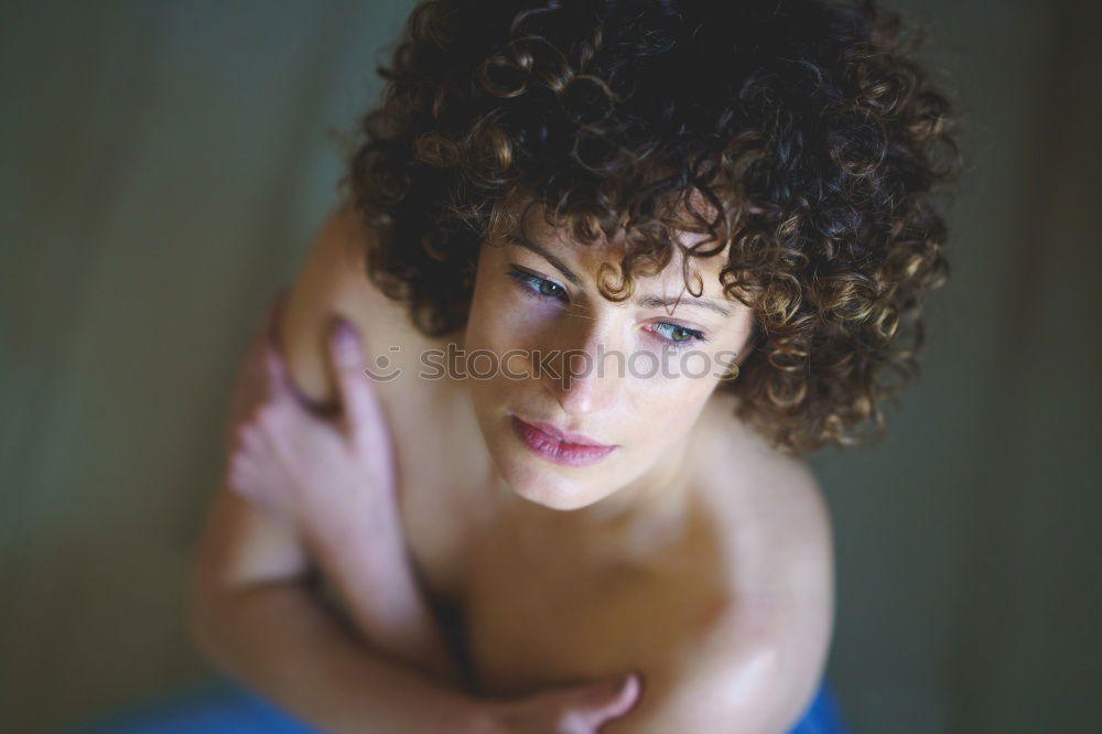 Similar – Image, Stock Photo Mixed woman with afro hairstyle smiling in urban park