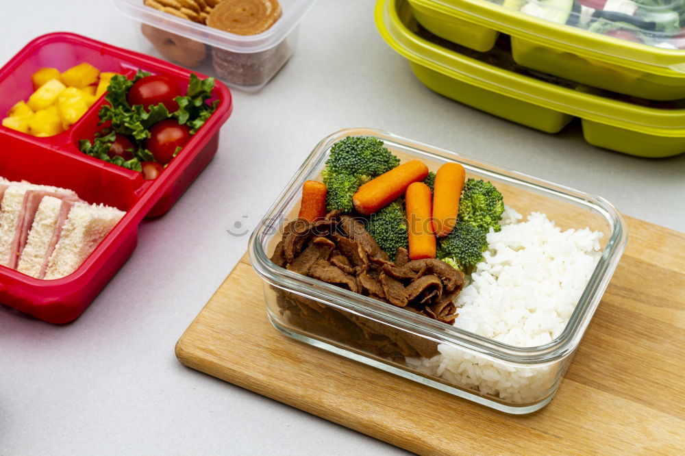 Similar – Healthy asian-style vegan bento box