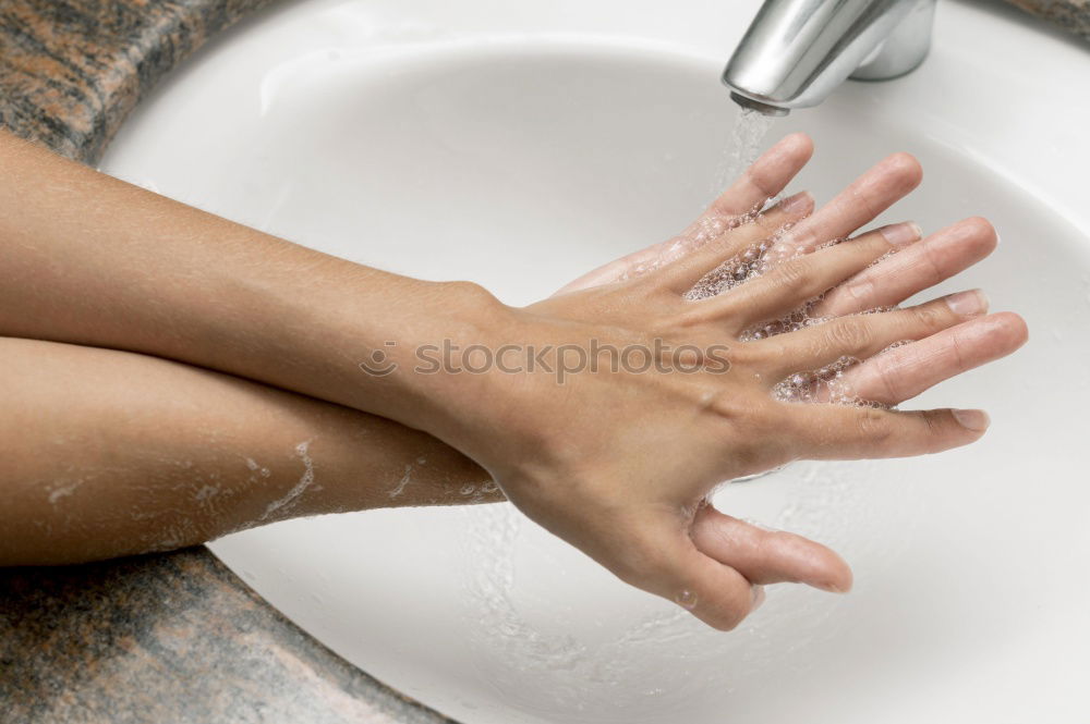 Similar – Image, Stock Photo washer foot Toenail