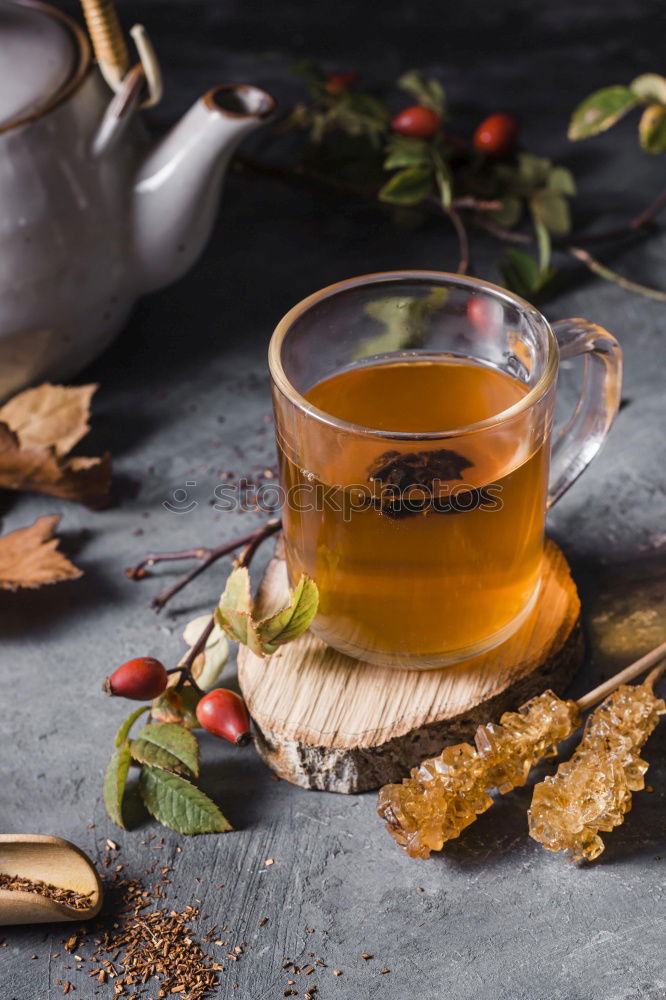 Similar – Image, Stock Photo Tea with blossoms in the wood shovel