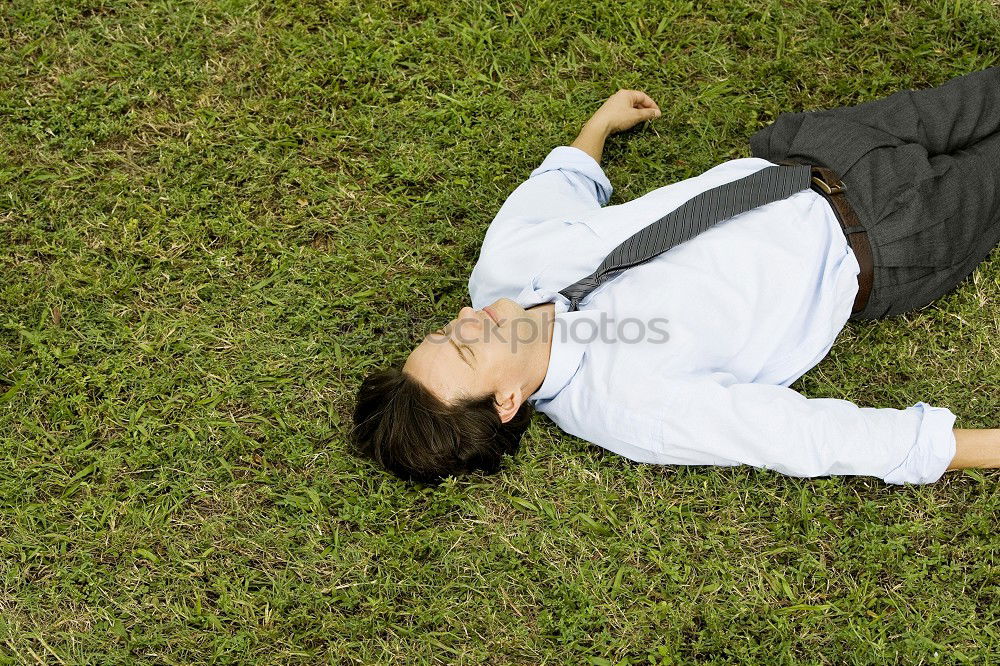 Similar – Image, Stock Photo chillout Man Fellow Grass