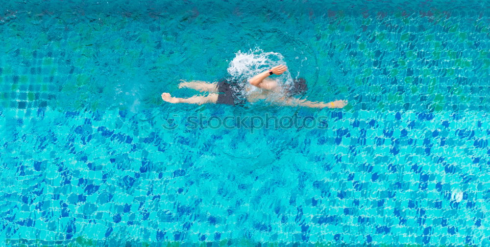 Image, Stock Photo Boy under water