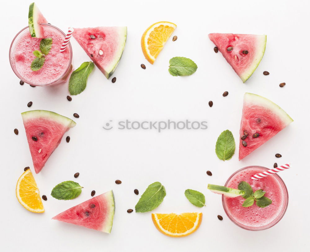 Similar – Image, Stock Photo Watermelon pizza with fruits and berries