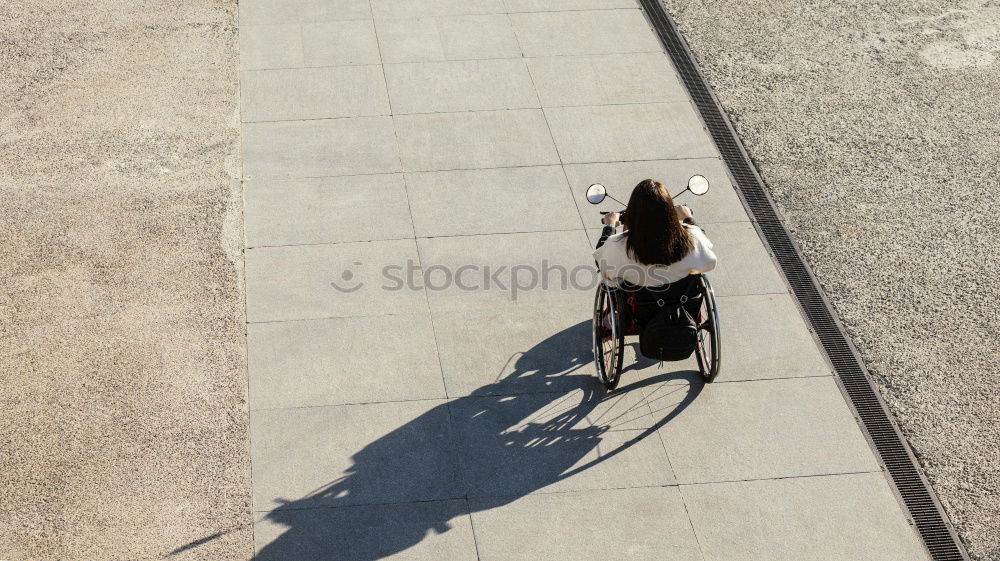 Similar – Image, Stock Photo man on the bicycle shadow silhouette in the street