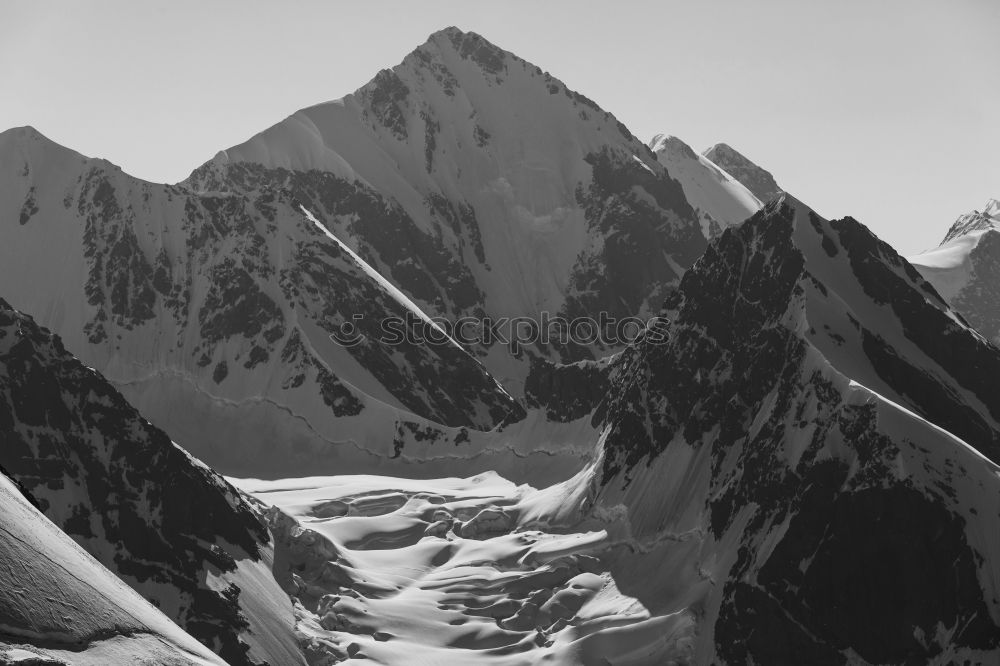 Similar – Image, Stock Photo Gentle Alps in black and white