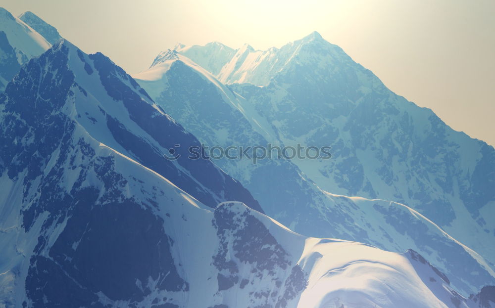 Similar – Valais Alps Vantage point