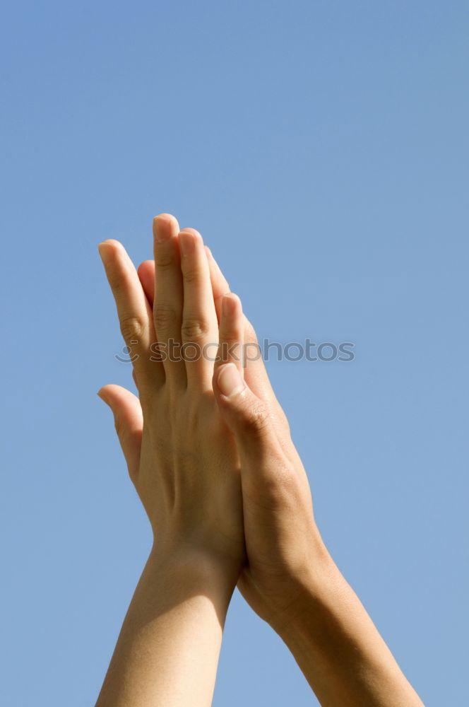 Similar – Image, Stock Photo limbs Hand Clouds