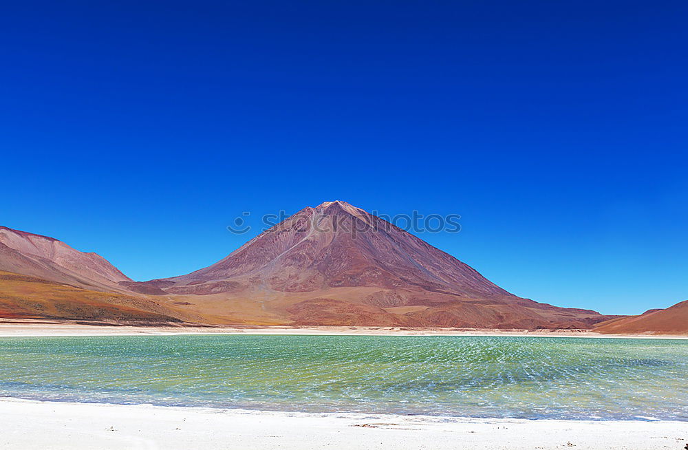 Image, Stock Photo Volcano, Lagoon & Stone Desert