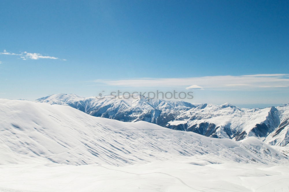 Similar – Panoramic view of the Alps