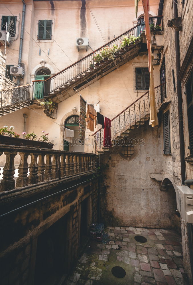 Classic courtyard in the center of Rome