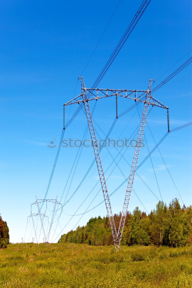 Similar – Foto Bild Rapsfeld unter Hochspannung