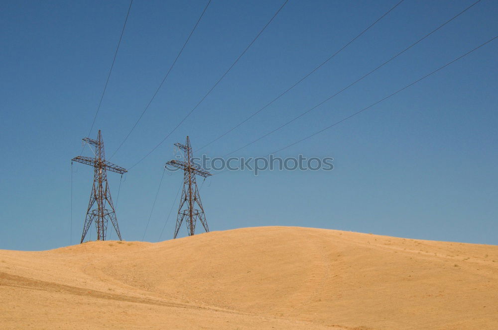 Similar – Image, Stock Photo Landscape with power pylons