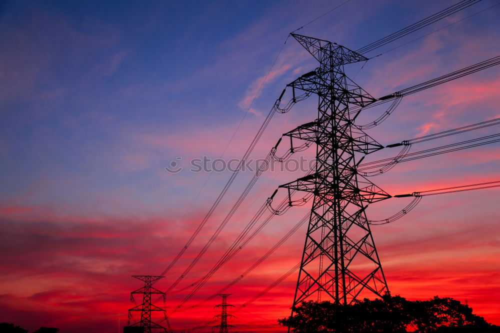 Similar – Image, Stock Photo Solar energy Sunset